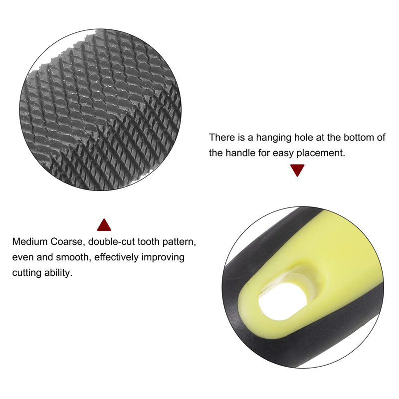 [Australia - AusPower] - 2pcs Square File 8" High Carbon Hardened Steel Cut Hand Rasp with Plastic Handle for Deburring and Removing Material 8 Inch 