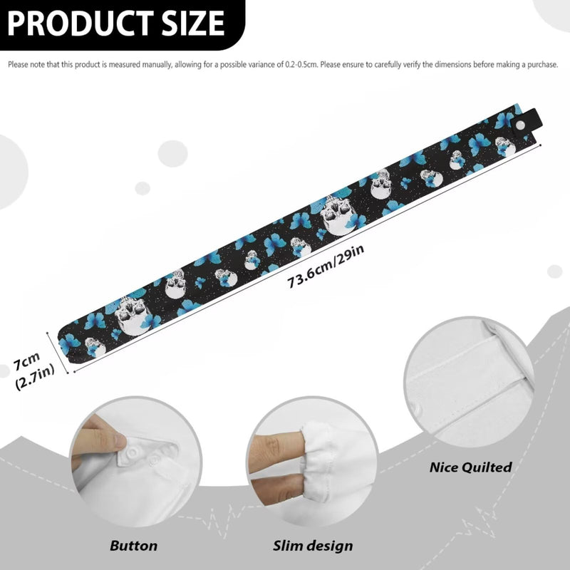 [Australia - AusPower] - Rnyleeg Skull Butterfly Stethoscope Cover Sleeve Scrunchie Stretchy Stethoscope Covers for Nurses Doctors Soft Polyester Washable Stethoscopes Sleeve 