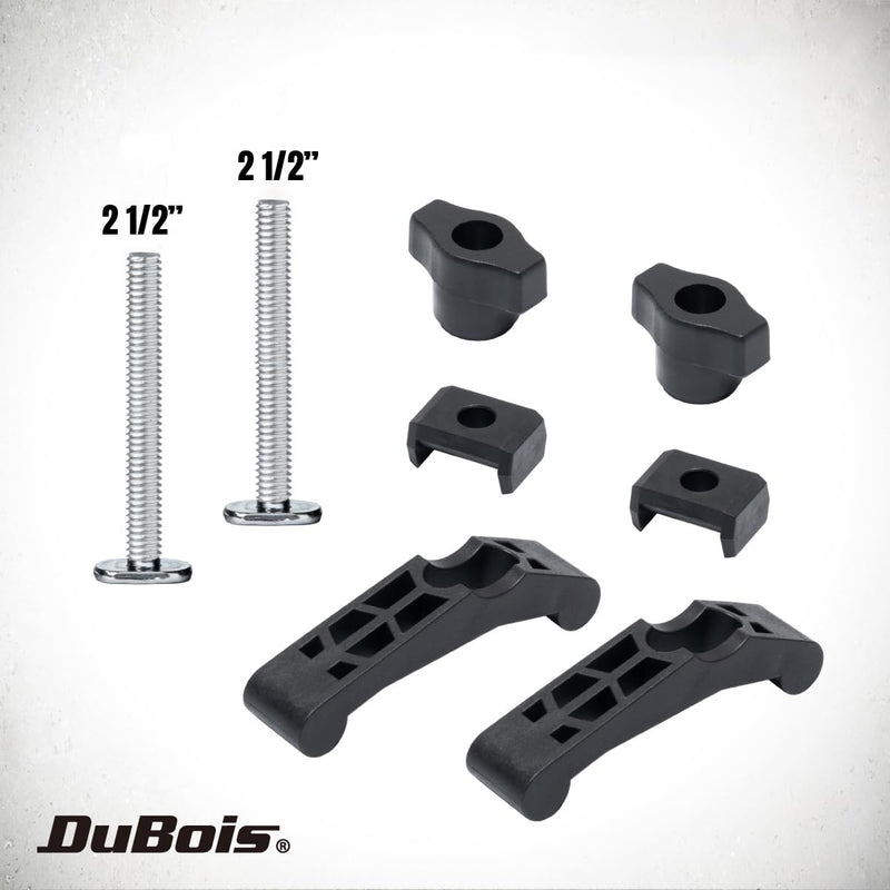 [Australia - AusPower] - DuBois T Track Hold Down Clamps, Multi-Positionable T Track Clamp w/ 5/16"-18 T Track Bolts, Woodworking Tools for Drill Press, Router Table, CNC Machine, and Table Saw Sled, 2 PK (51061) T track HD clamp w/ 5/16"-18 T track bolts 