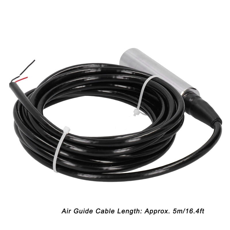 [Australia - AusPower] - 0-3m Liquid Level Transmitter, YB2JF 12-32VDC 4-20mA Level Sensor Throw in Type Water Level Transducer 304 Stainless Steel 5m Cable 