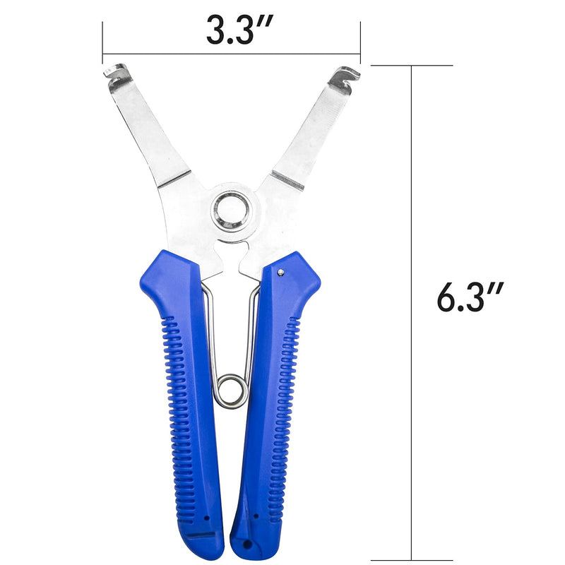 [Australia - AusPower] - Miter Spring Clamps Pliers for Woodworking, Including 8 Spring Clamps Black 