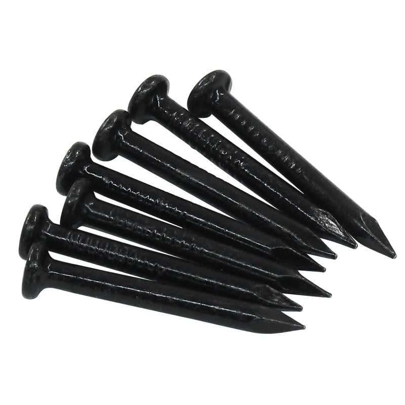 [Australia - AusPower] - 50pcs Hardware Nails 1 inch Length, Black Carbon Steel Point Tip Wall Cement Masonry Nail,Woodworking Nails,Concrete Nails 