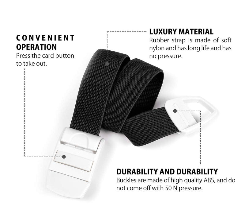 [Australia - AusPower] - 5 Pack Tourniquets for Blood Drawing, Adjustable Tourniquets Medical Emergency First Aid Quick Release Outdoor Elastic Strap Buckle Band & Phlebotomy Class Black 