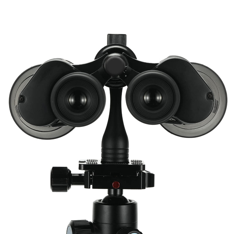 [Australia - AusPower] - Binocular Tripod Adapter 1/4-20Inch Threading, Quick Release Adapter for Attaching Binoculars to a Tripod Detachable Mount（Black） Bino Tripod Adapter Zhongzhen Tripod Mount Adapter Connection screws X1 