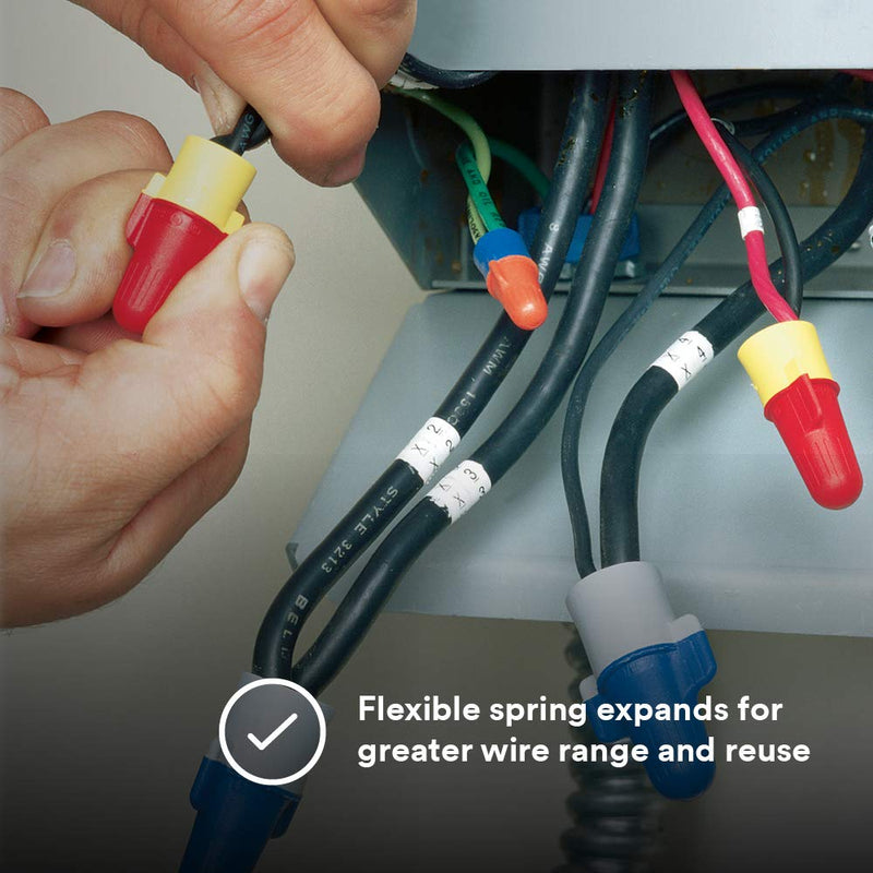 [Australia - AusPower] - 3M(TM) 3M Performance Plus Wire Connector O/B+Pouch, 100/POUCH, 100 units, Orange/Blue Pack of 100 