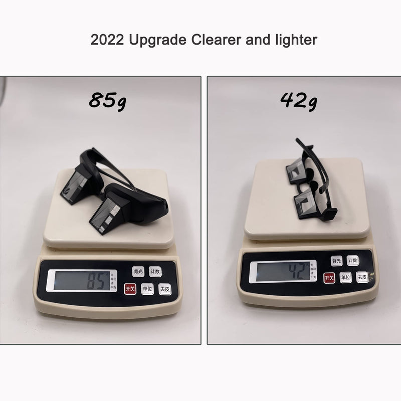 [Australia - AusPower] - Lazy Glasses Laying Down Light Prism Glasses 90°Angle Prism Glasses Neck Relaxer for Lying down Reading and Watching Black 