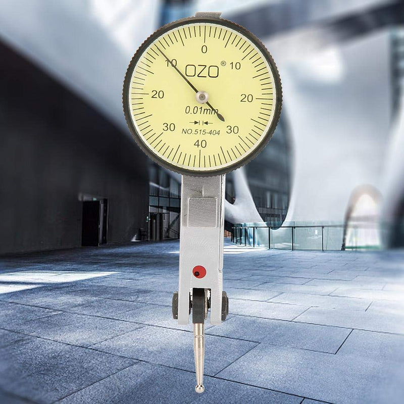[Australia - AusPower] - 0.01mm Flexible Precision Dial Gauge Test Indicator 0-0.8mm Metric Dial Gauge Set for Measuring Narrow or Concave Objects 