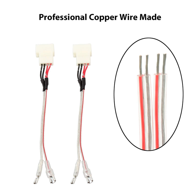 [Australia - AusPower] - RED WOLF Car Front Dash Tweeter Speaker Wiring Harness for 2008-2022 Toyota RAV4 Camry 4Runner Highlander Scion, 2010-2019 Subaru Forester Factory Speaker Replacement Adapter Connector Non JBL System 2PCS 