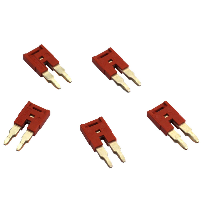 [Australia - AusPower] - Dinkle DSS2.5N-02P DIN Rail Terminal Block Press-Fit Jumper DK2.5N Two Pole, Pack of 50 