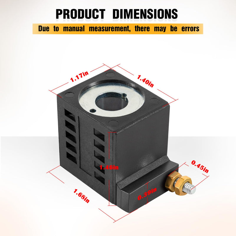 [Australia - AusPower] - Replace for Deltrol EF-1082 10196-61 10196-60 Solenoid Coil, 12V DC, 16W, Single Stud, Fits SPX Fenner Stone Power Unit 