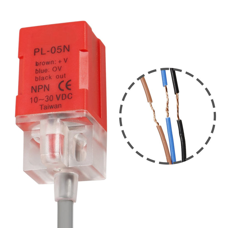 [Australia - AusPower] - uxcell PL-05N DC 10-30V 200mA NPN NO 5mm Inductive Proximity Sensor Detection Switch 