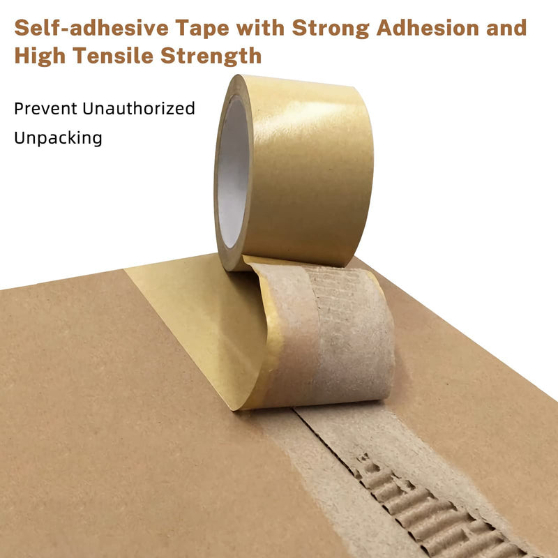 [Australia - AusPower] - TooCust Kraft Paper Tape Self Adhesive,2" X55YD,Brown Paper Tape, Biodegradable Brown Packing Tape,Paper Packing Tape with Strong Adhesive,1 Roll 1 
