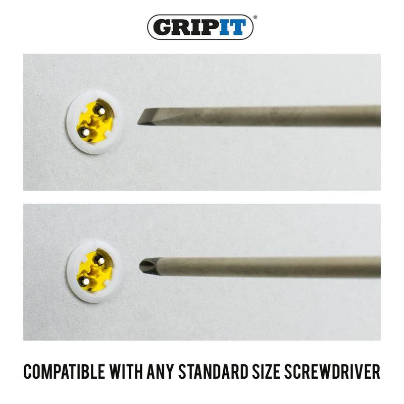 [Australia - AusPower] - Yellow Drywall Anchors (Up to 130Ibs/59kg) | Heavy Duty Drywall Anchors | Wall Anchors and Screws for Drywall | Anchors and Screws Kit | Plaster Wall Anchors | 5/8" Inch Drill Bit | Reusable 5/8" / 15mm (Holds 130lbs) 