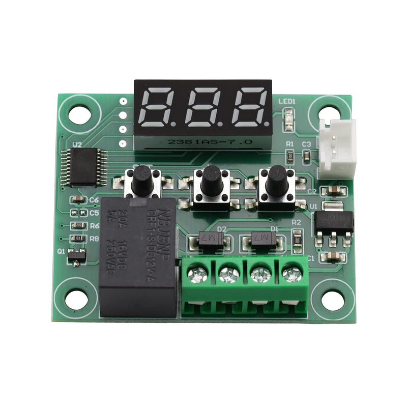 [Australia - AusPower] - 3PCS DC 12V XH-W1209 Thermostat Temperature Heat Sensor Switch -50℃~110℃ Digital Temperature Controller Board LED Display with Waterproof NTC Sensor Probe + 3PCS Case 