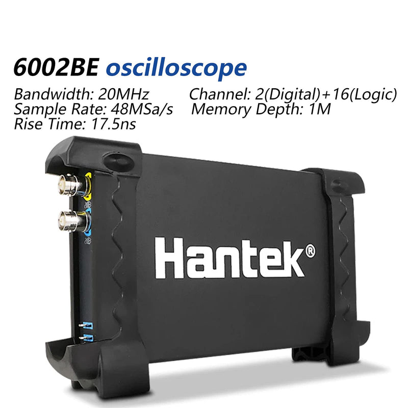 Hantek 6022BE Digital Oscilloscope Portable PC Based 2 Channels 20MHz USB Oscilloscopes