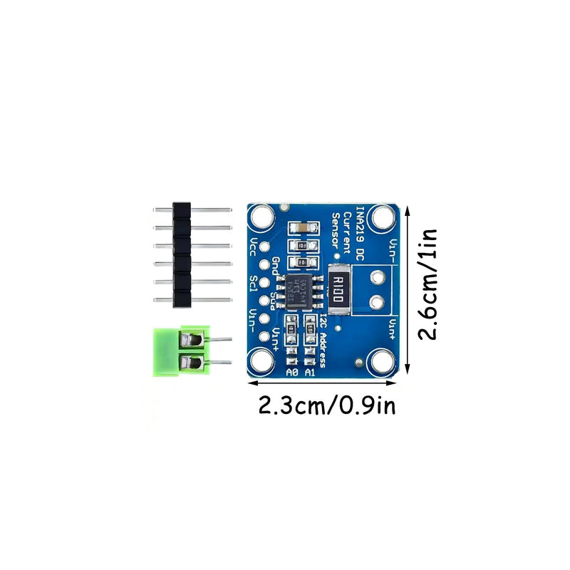 CJMCU-219 I2C Sensor Module (Pack of 2) 3-5.5V | Bi-directional current monitoring sensor, I2C interface, compatible with Arduino, power monitoring sensor module