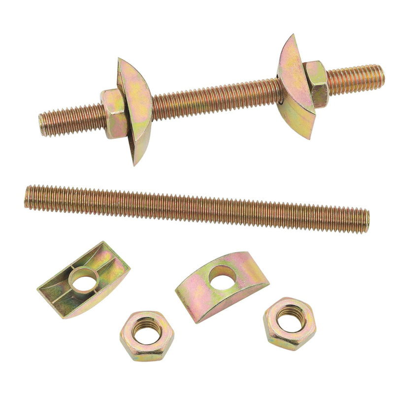 [Australia - AusPower] - 4Sets M8x100mm Zinc Iron Furniture Connectors Drawbolt Pack 
