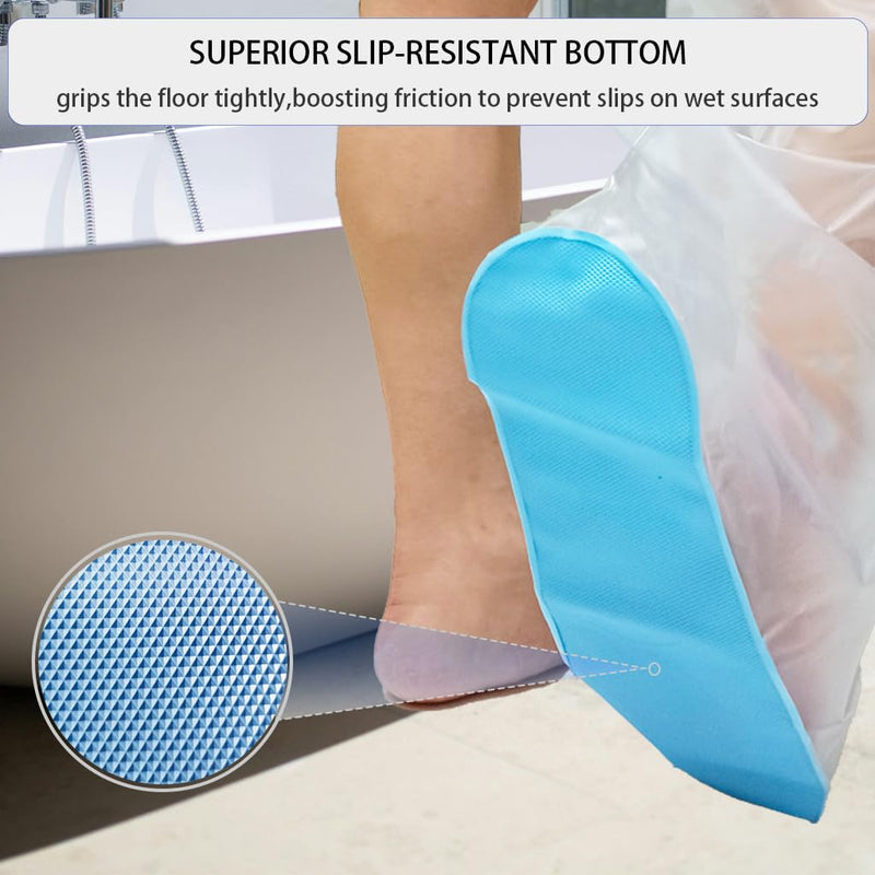 [Australia - AusPower] - Non-Slip Waterproof Extra Wide Leg Cast Cover for Shower - Protector for Surgery Wounds, Bandage, Large Cast, Knee Immobilizer/Brace, Walking Boots (30 in. Long) 