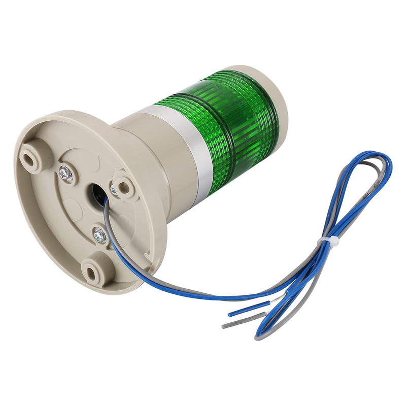 [Australia - AusPower] - Baomain Warning Continuous Light 24 VDC Green LED Industrial Signal Light Tower Lamp LTP-502T 