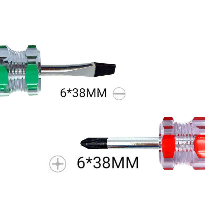 [Australia - AusPower] - Buspoll Stubby Screwdriver – Compact Short Screwdriver for Tight Spaces, Durable Chrome-Plated Steel Construction, Easy to Use, Versatile Tool. Medium 
