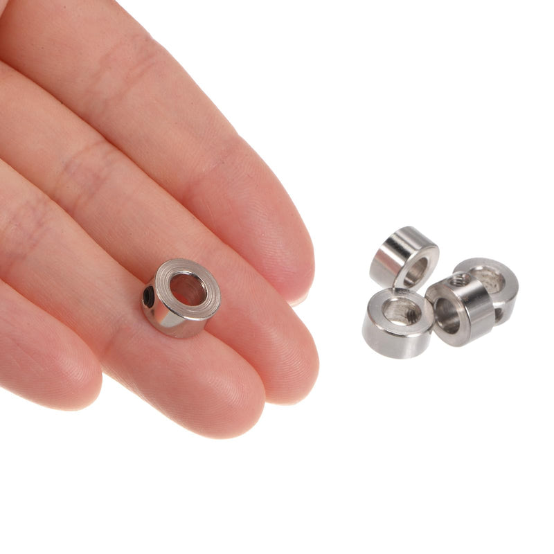 [Australia - AusPower] - uxcell 10pcs Set Screw Collars 5.05mm Bore Shaft Collars, 10mm OD, 5mm Width, Landing Gear Stopper Wheel Collar 
