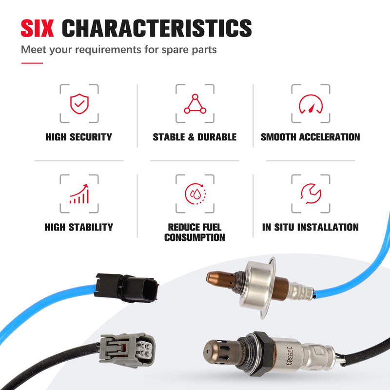 [Australia - AusPower] - O2 Oxygen Sensor Upstream Downstream Compatible for Honda Fit 2015 2016 2017 2018 2019 234-9146 234-4978 2PCS 