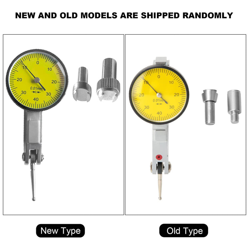 [Australia - AusPower] - Ouitble Dial Gauge 0-0.8mm Dial Gauge Dovetail Rails Dial 0.01mm High Precision Measuring Tool for Mechanical Processing Inspection 