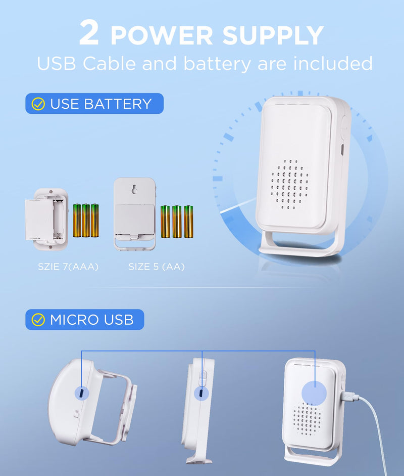 [Australia - AusPower] - Newly Upgraded 2025 Bed Alarm for Elderly Dementia Patients - Wireless Fall Detection & Motion Sensor Alert System for Seniors, Dementia & Alzheimer Patients (1 Sensor + 1 Receiver) 1 Motion Sensor + 1 Receiver 
