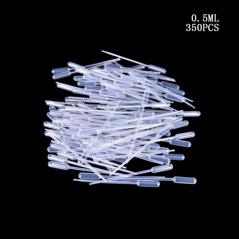[Australia - AusPower] - moveland 350PCS 0.5ML Thin Plastic Transfer Pipettes Disposable Eye Dropper for Aromatic Mixture 0.5 ml 