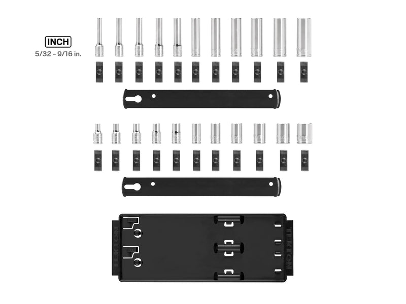 TEKTON 1/4 Inch Drive 6-Point Socket Set, 22-Piece | SHD90210 22-Piece (5/32-9/16 in.) Shallow