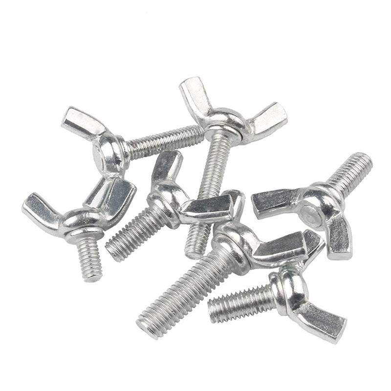 [Australia - AusPower] - 20 Pcs M6 Carbon Steel Zinc Plating Wing Butterfly Screws Bolts,Wing Bolt,Machine Fastener,Thumb Hand Screws for Electronic Equipment (Galvanized M6-1.0 x 12mm) M6-1.0 x 12mm?20Pcs? 
