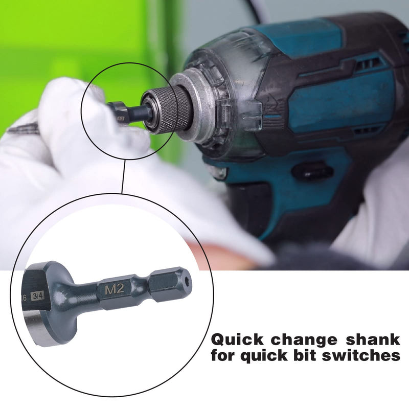 [Australia - AusPower] - M2 HSS Quick Change 3/16" - 7/8" Step Drill Bit Double Fluted Drill bits for Hole Drilling in Stainless Steel, Copper, Aluminum, Wood, Plastic 1 3/16" - 7/8’ 