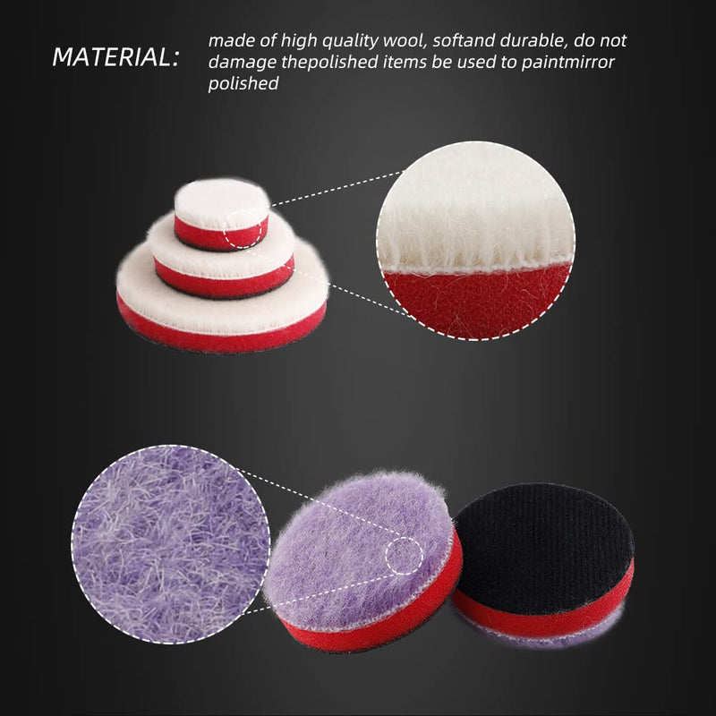[Australia - AusPower] - SPTA 29pcs Drill Buffing Pad Detail Polishing Pad Mix Size Kit with 5/8-11 Thread Backing pad & Adapters for Car Sanding, Polishing, Waxing (32Pcs Mini Detail Polishing Sets) 32pcs 