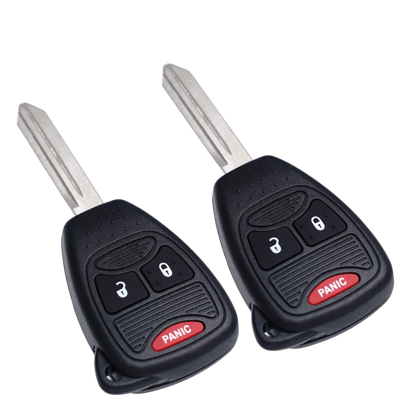 [Australia - AusPower] - Key Fob Remote Replacement Fits for Dodge Ram 1500 2500 3500 2006 2007 2008 Dakota Magnum Durango Nitro Charger Avenger Caliber Jeep Wrangler Patriot Grand Cherokee Keyless Entry Remote OHT692427AA 