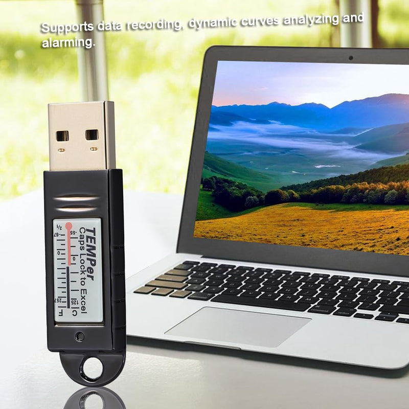 [Australia - AusPower] - Docooler PCsensor USB Thermometer Temperature Sensor Data Logger Recorder for PC Laptop Silver 