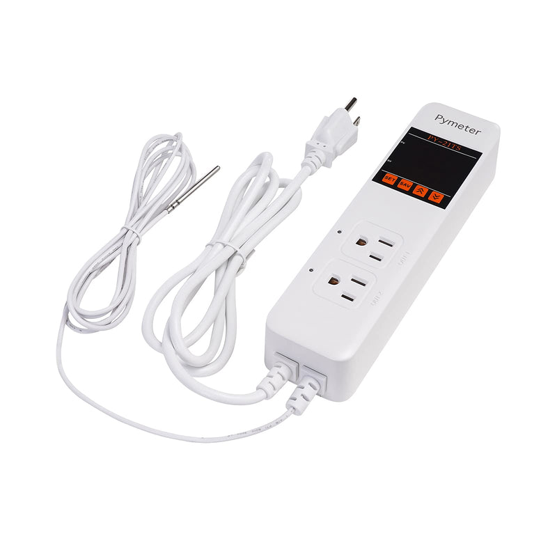 [Australia - AusPower] - Attic Fan Thermostat Controller Temperature Switch Plug Outlet for Seedlings, Germination, Rooting, Greenhouse, Fermentation, Reptile, Terrarium Heating Mats 