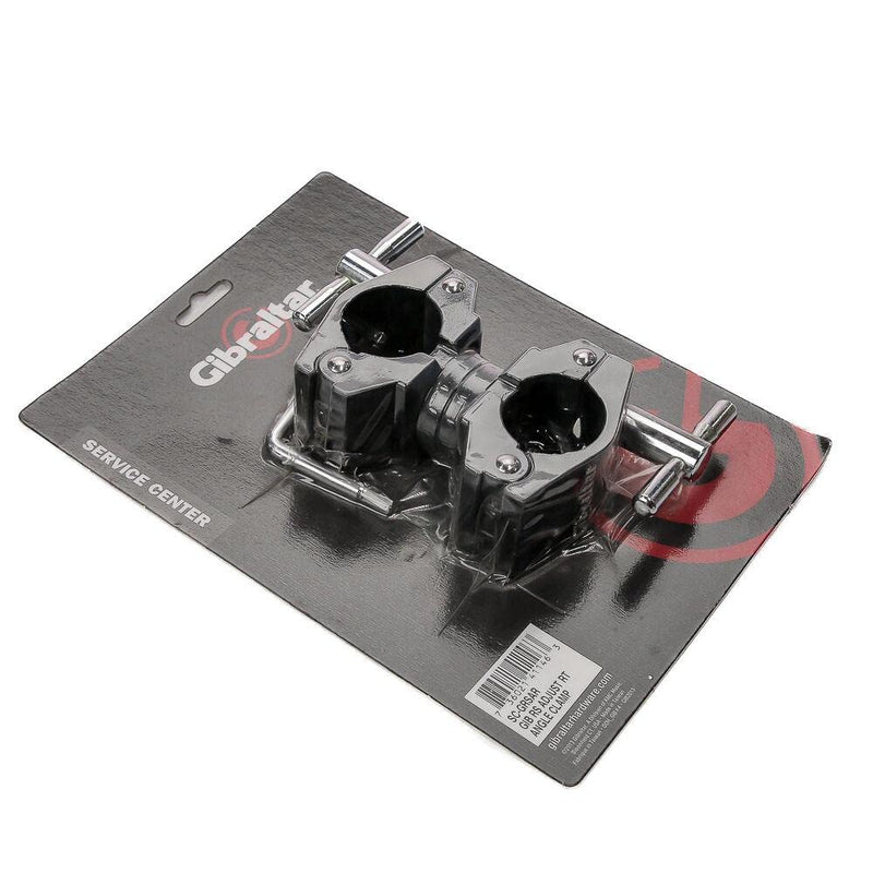 [Australia - AusPower] - Gibraltar Road Series Adjustable Right Angle Clamp, 1.5" Adjustable Drum Rack Clamp, 360-Degree Rotating Connection for Drum Rack Bars, with Secure Offset & Custom Angle Adjustment ,Black (SC-GRSAR) 2(h) x 7.5(w) x 10(l) inches 