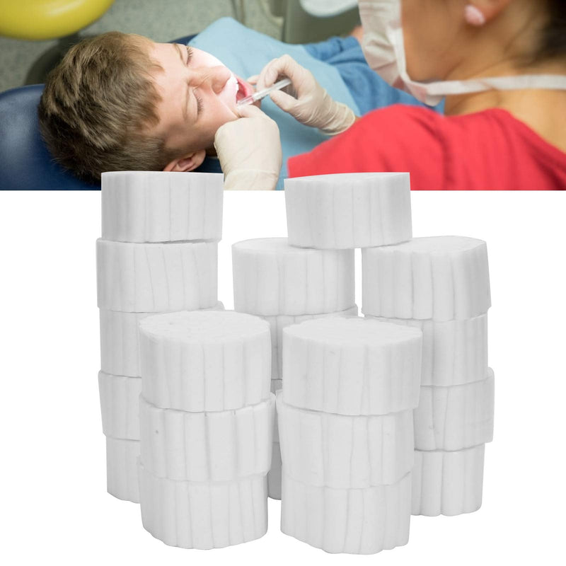 [Australia - AusPower] - 100 x Gauze Rolls, Cotton Pads for Dentists, Rolled Cotton Balls, Natural Cotton Rolls, Highly Absorbent Cotton for Mouth and Nose 