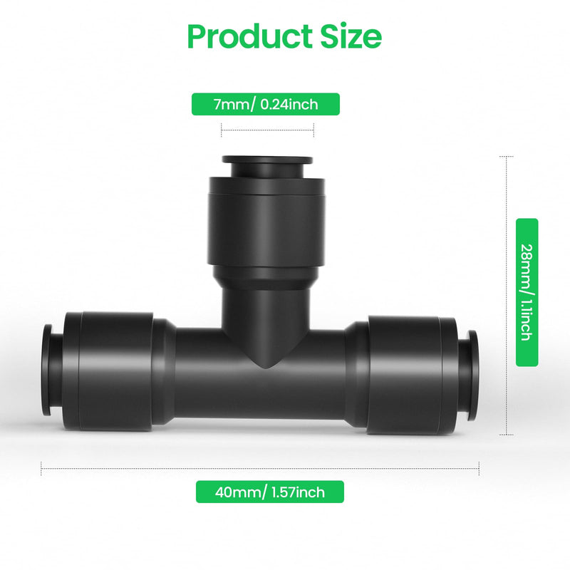 [Australia - AusPower] - Universal drip Irrigation Fitting for 1/4 Inch Irrigation Tubing (1/4'' Brbed Tee Connectors-15P) 1/4'' Brbed Tee Connectors-15P 