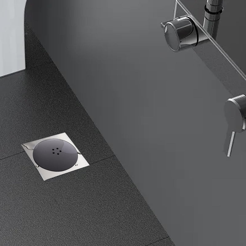 [Australia - AusPower] - ANBOO Shower Drain Black 90mm/115mm Universal Chrome Plated Replacement Shower Drain Quick Flow 