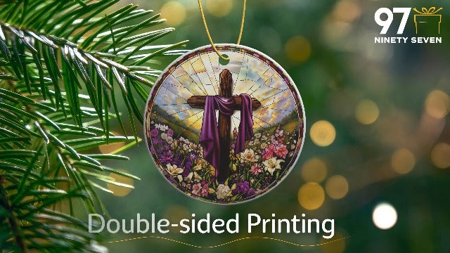 Cross Ornaments for Christmas Tree - Religious Easter Ornaments Cross 2025, Christian Ornament, Christian Religious Gifts for Women, Men, Church Decorations