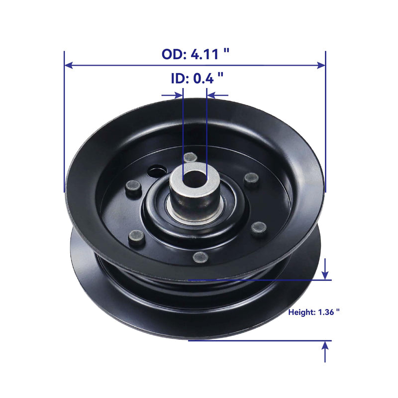 [Australia - AusPower] - 106-2175 Idler Pulley Replaces Toro 132-9420 Flat Idler Pulley, Toro 106-2175, 132-9420 for Toro Timecutter MX5060, SS5060, SS5000, SS4235, SS4225 Z5000 Riding Mowers 1x106-2175 Idler Pulley 