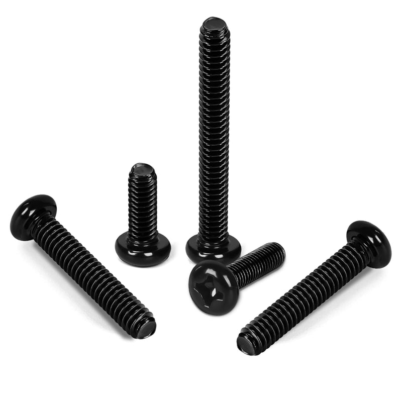 [Australia - AusPower] - M3 x 10mm Pan Head Machine Screws, Cross Screw, 304 Stainless Steel, Black Finish, 50 PCS M3 x 10mm 