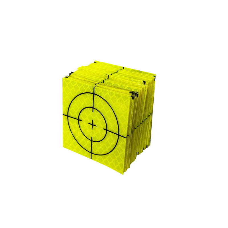 60PCS 40×40mm Green Reflective Survey Targets Adhesive Reflective Tape Target Sheets for Total Stations Laser Tools Green 40mm