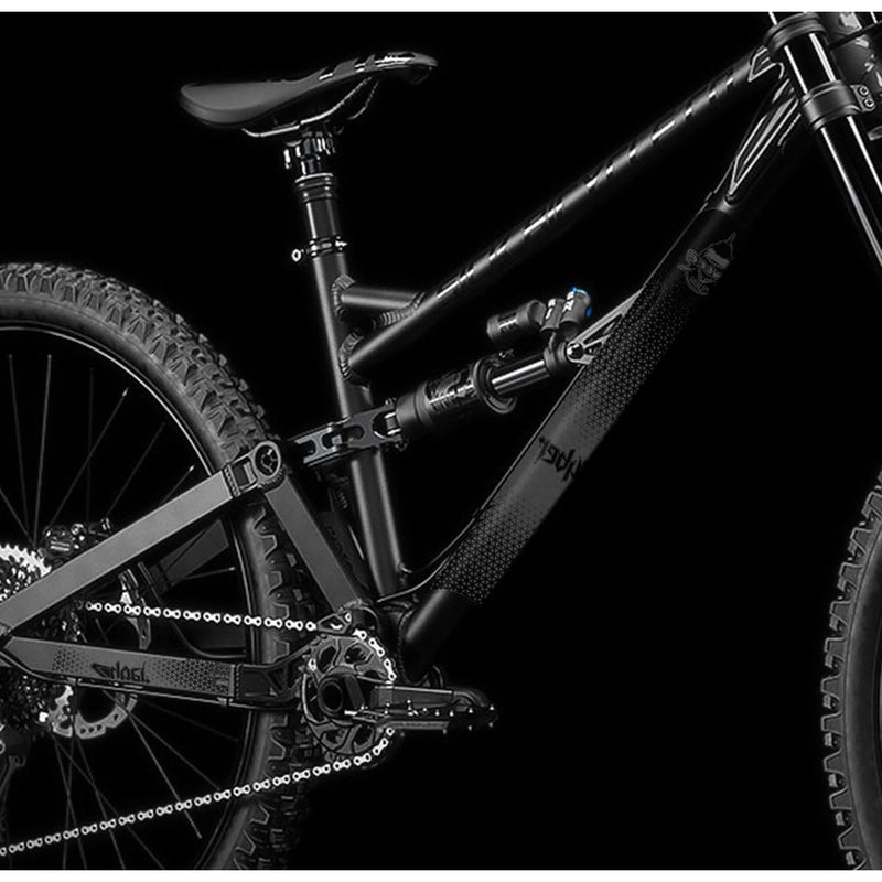 Carbon-Look Frame Protector for Mountain & Road Bikes – Ultra-Thin, Waterproof Stickers with Chain Strip Protector