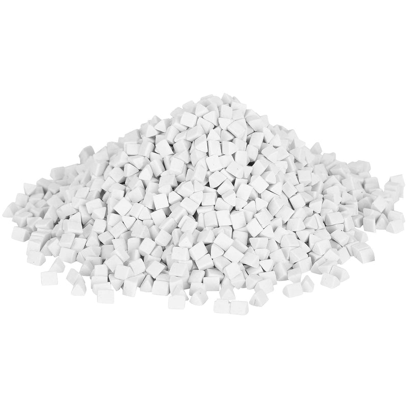 [Australia - AusPower] - Ceramic Media for Drum Rock Stone Tumbling Ceramic Filler Triangle Polishing Abrasive Material 500g Tumbled Stone Polisher 4mm Drum Ceramic Filler 
