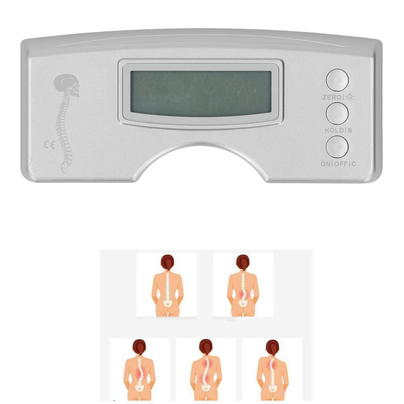 [Australia - AusPower] - Scoliosis Meter with Digital Display, Electronic Scoliosis Detector of Human Spine 0-30 Degrees, Battery Operated with Storage Bag, for Domestic or 