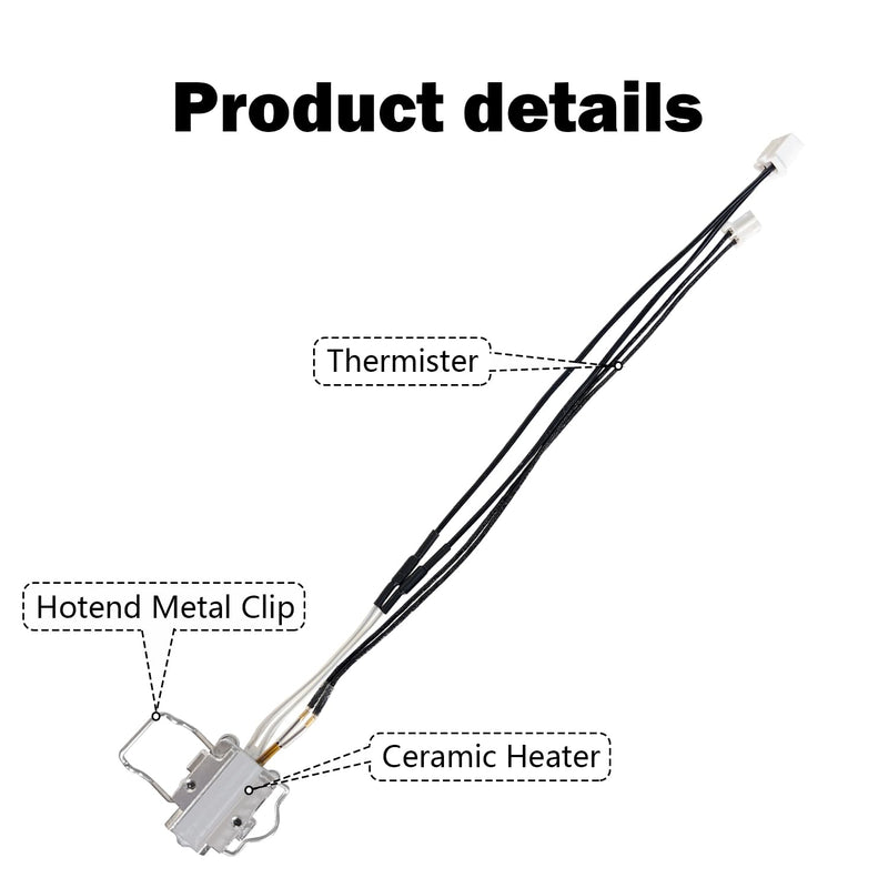 [Australia - AusPower] - Kobra X Hotend Heating Assembly Kit 3D Printer Assembled Extruder Kits- for Anycubic Kobra X All Metal Hot End/Printhead Replacement with Base Clip Heater Cartridge Thermister Easy to Install 1 