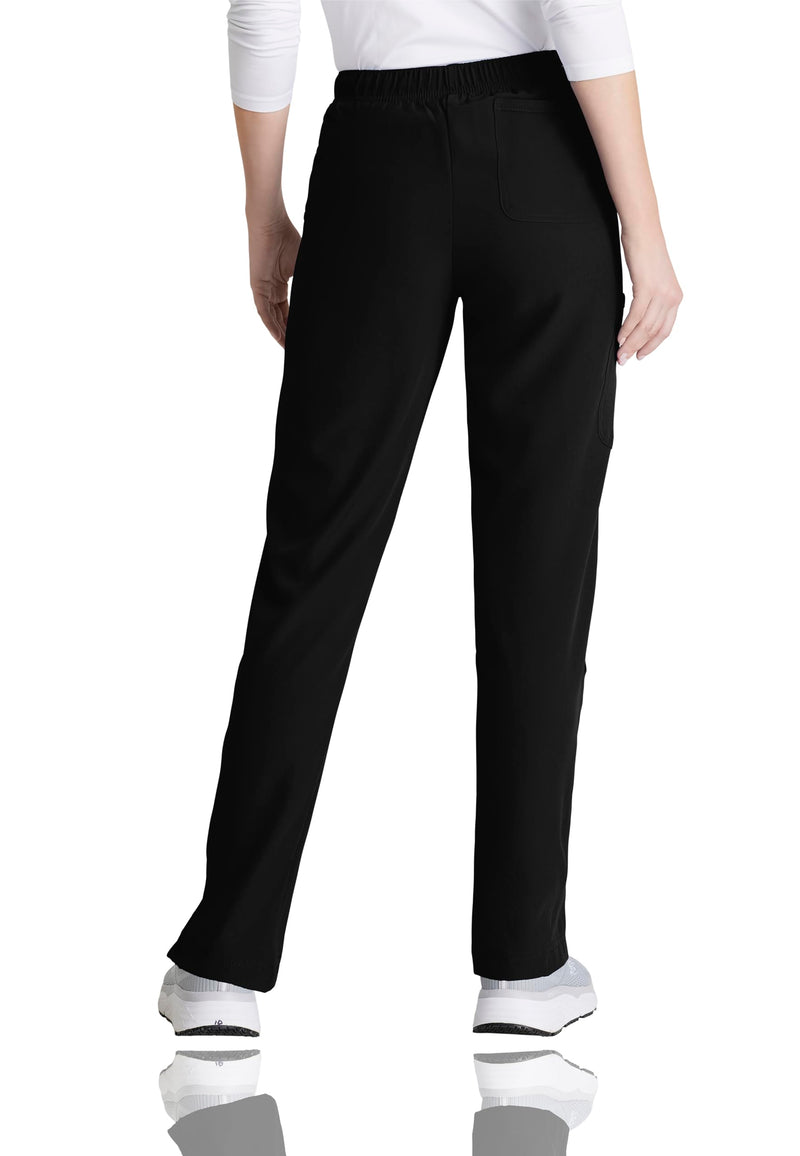 [Australia - AusPower] - BARCO Skechers Vitality Charge Scrub Pant for Women - Mid-Rise Medical Pant, 4-Way Stretch Women's Scrub Pant Medium Black 