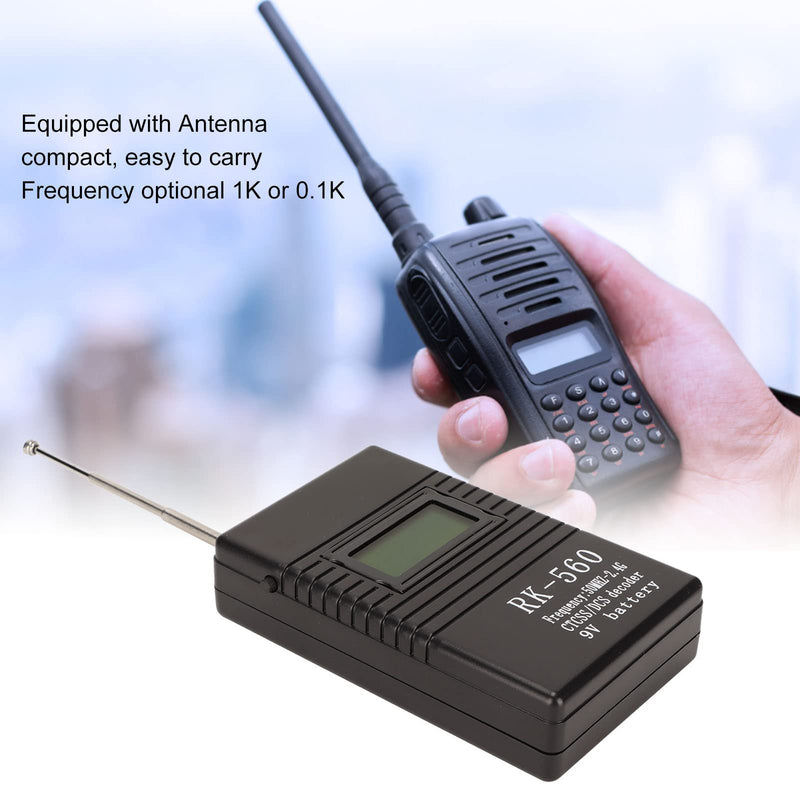 RK 560 Portable Frequency Counter Meter, Radio Frequency Meter with Antenna for The frequency of radio walkie talkies Battery Powered